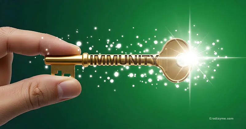golden key with immunity engraved on it